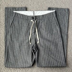 Hannoh Wessel Herringbone Wool Trousers Cotton Vintage Designer Pants 38 EUC